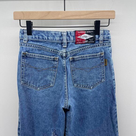 Vintage‎ Z Cavaricci High Rise Button Fly Straight Jeans Style 0219553P - Picture 4 of 7